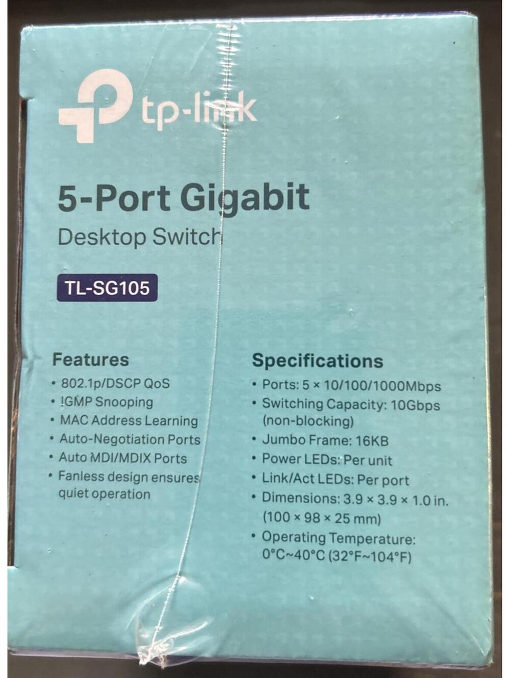TP-Link TL-SG105PE 5 Port Gigabit Easy Smart PoE+ Ethernet Switch New Sealed Box - Picture 4 of 6